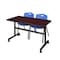 Kobe Rectangle FlipTop Table, 48" W, 29" H, Laminate Top, Mahogany MKFT4830MH47BE - alternate 1